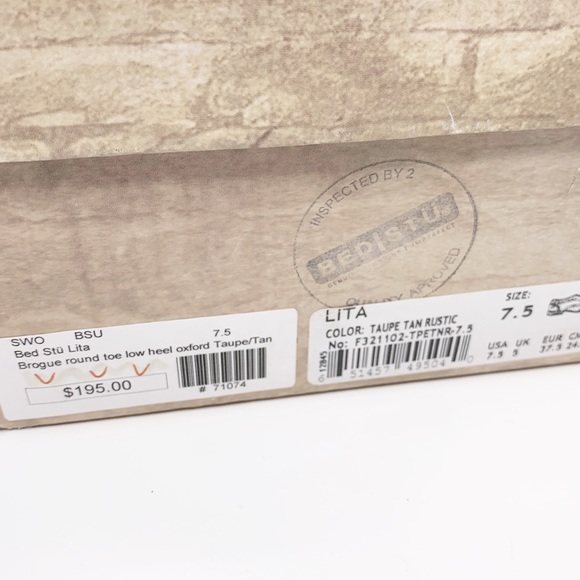 NIB Bed|Stu Lita 2 tone oxfords - Picture 3 of 7